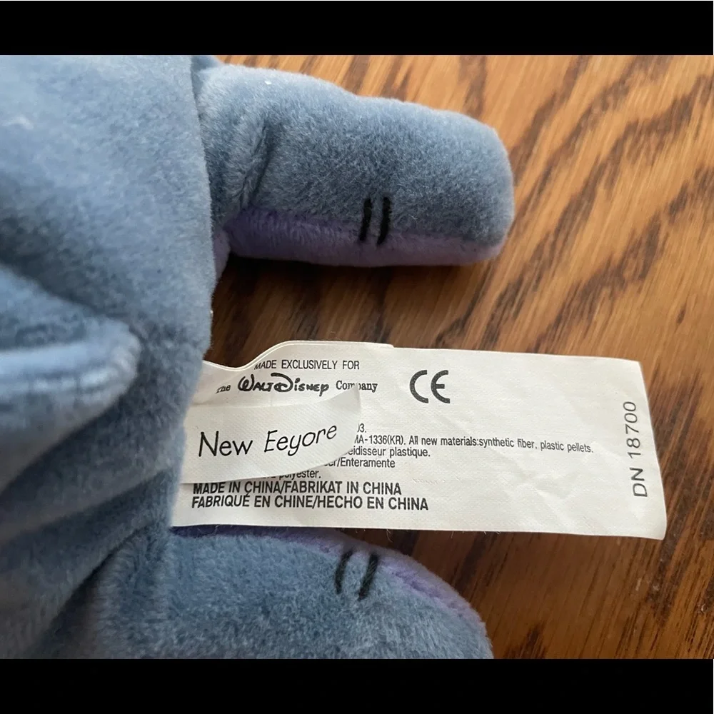 VINTAGE Disney Store Eeyore Plush Doll 11 inches